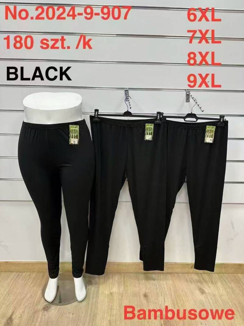 Leginsy damskie Roz 6XL-9XL, 1 kolor Paczka 10 szt
